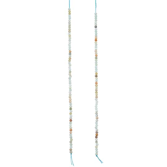 Faceted Amaonzite Round Beads, 2mm by Bead Landing™